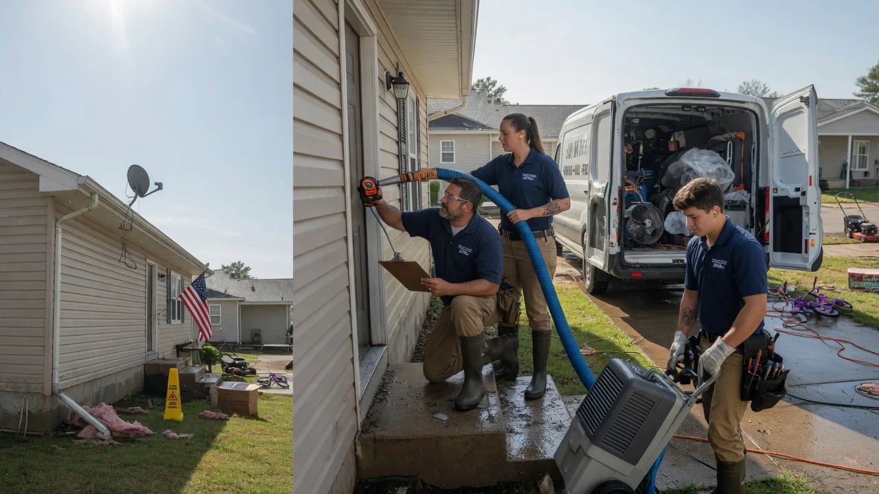 Ceiling Water Damage Restoration in Winston, MO near me